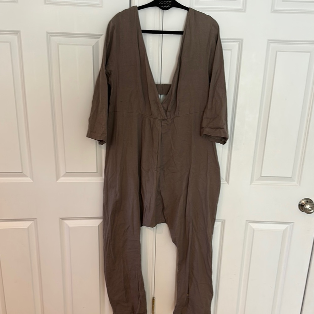 Casual Harem Style Brown Jumpsuit